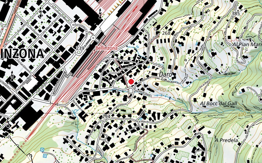 Carte indiquant l’emplacement de Scuola Infanzia Daro (École)