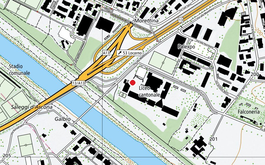 Mappa con la posizione di Scuola Media 2 Morettina (Scuola)