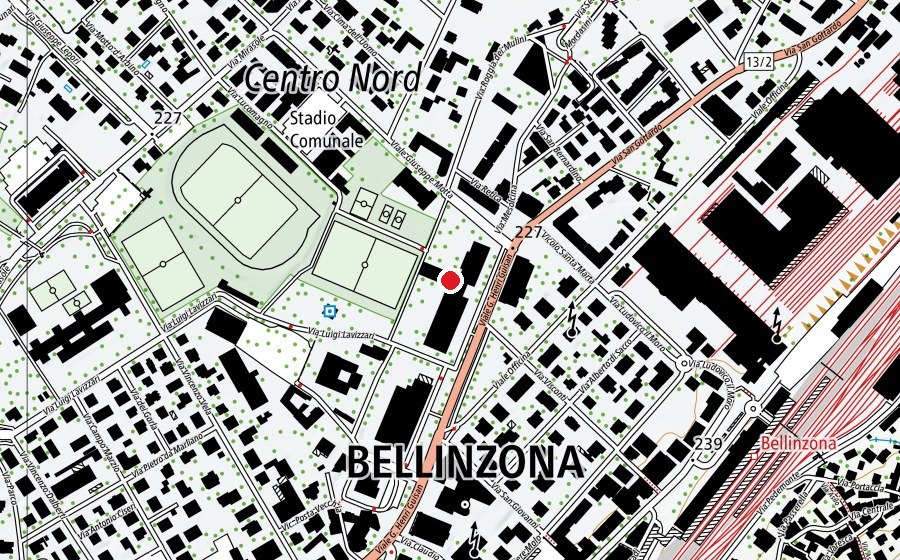 Carte indiquant l’emplacement de Scuole elementari e dell'infanzia Nord (École)