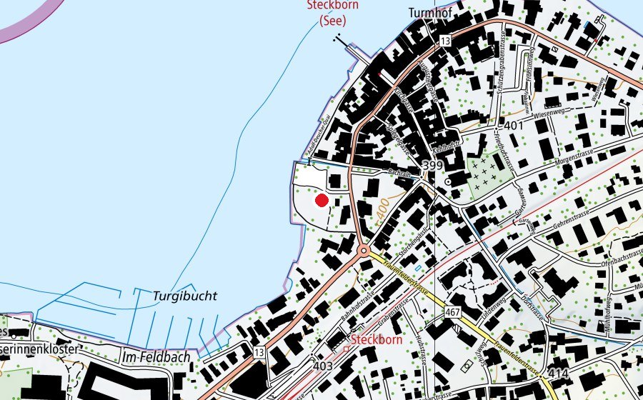 Carte indiquant l’emplacement de Seeschule (École)