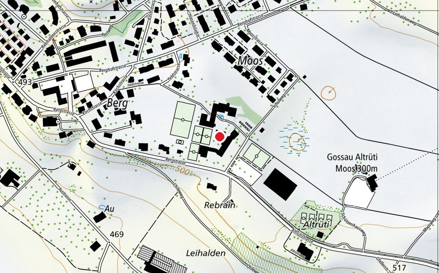 Mappa con la posizione di Sekundarschule Gossau (Scuola)