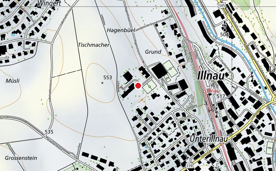 Mappa con la posizione di Sekundarschule Hagen (Scuola)