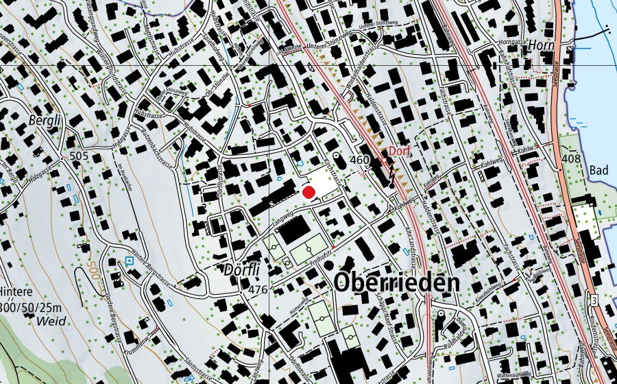 Carte indiquant l’emplacement de Sekundarschule Kirchstrasse (École)