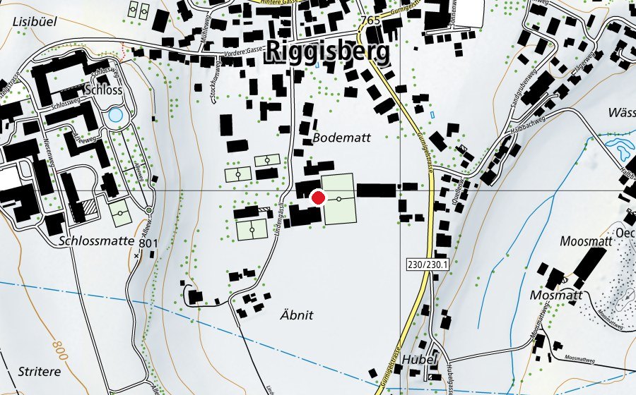 Carte indiquant l’emplacement de Sekundarschule Riggisberg (École)