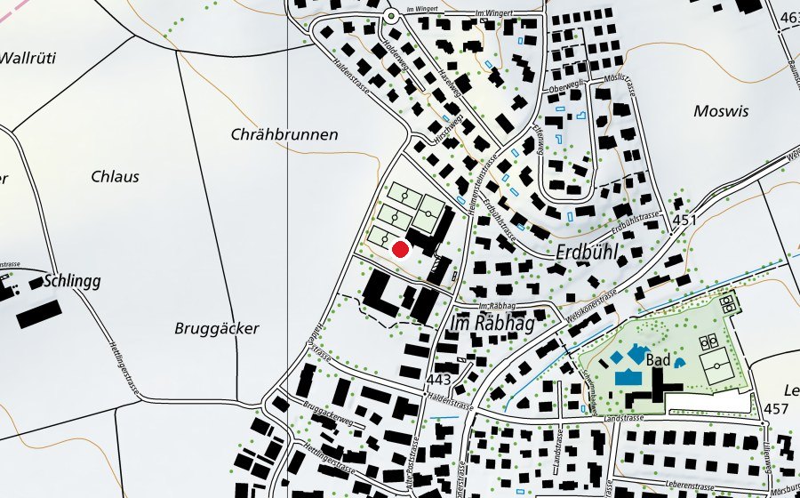 Carte indiquant l’emplacement de Sekundarschule Seuzach (École)