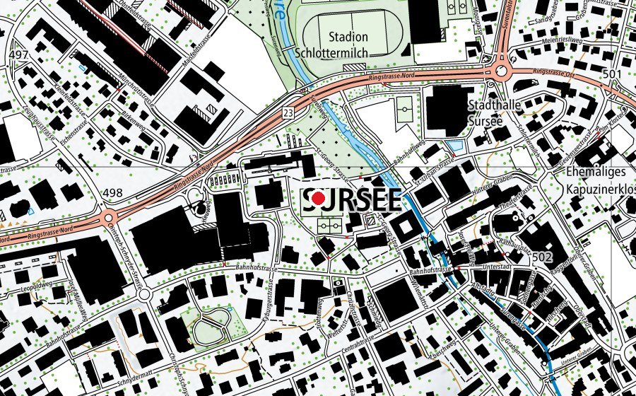 Mappa con la posizione di Sekundarschule Sursee (Scuola)