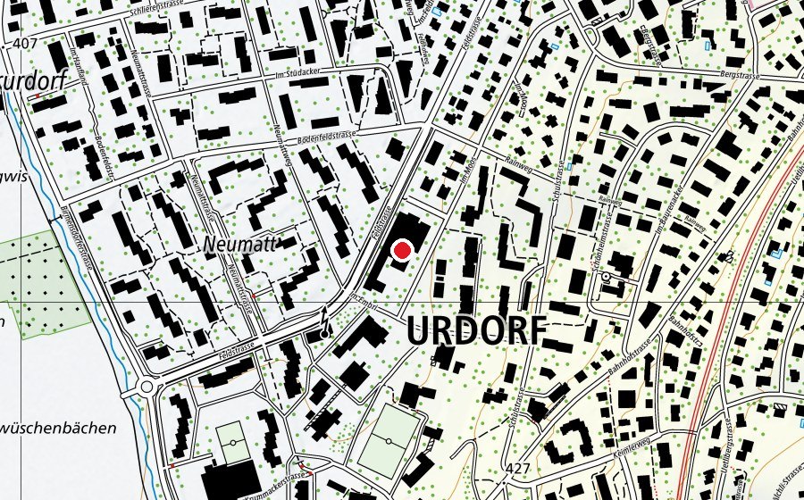 Carte indiquant l’emplacement de Sekundarschule (École)