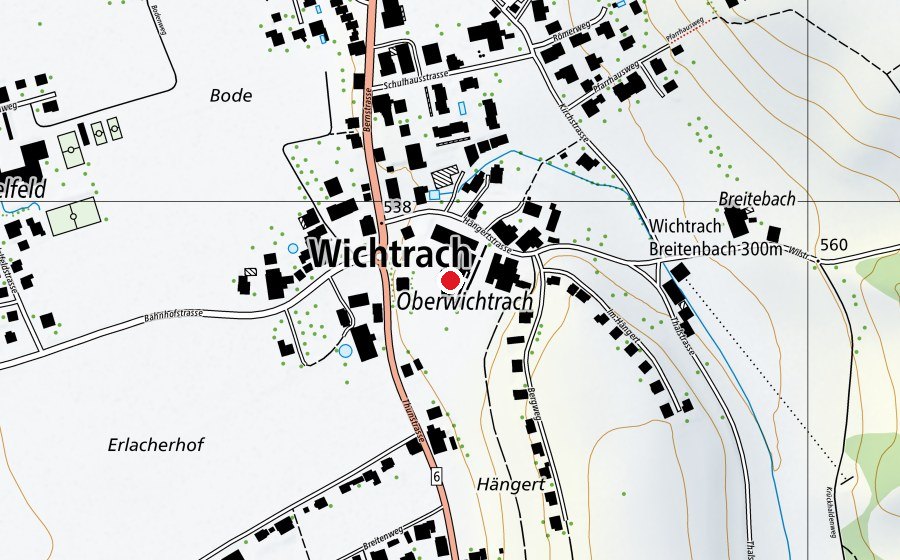 Mappa con la posizione di Sekundarschule Wichtrach (Scuola)