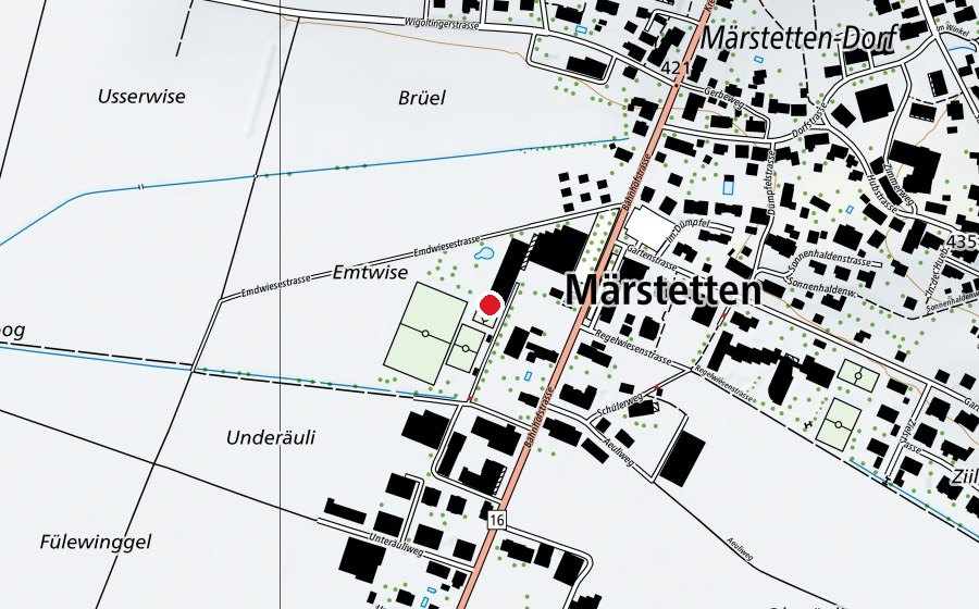 Mappa con la posizione di Sekundarschulzentrum Weitsicht (Scuola)