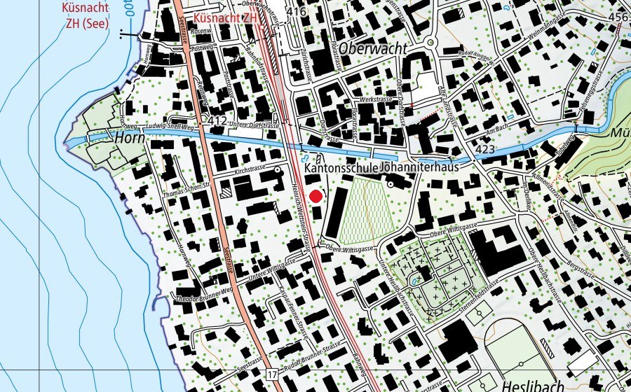 Mappa con la posizione di Semihalle (Scuola)