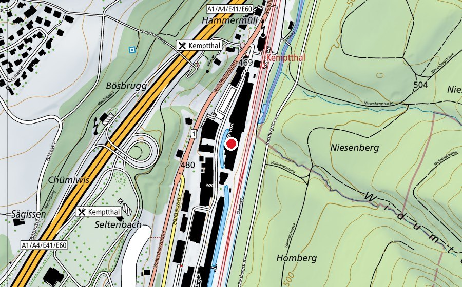 Map showing the location of Speech Academy (School)