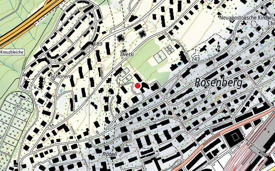 Mappa con la posizione di Sprachheilschule St. Gallen (Scuola)