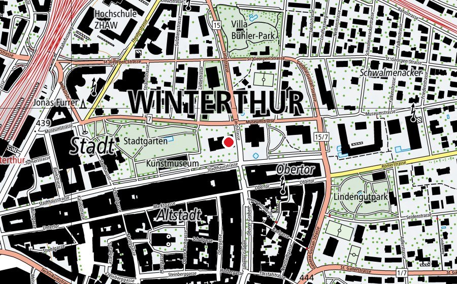Carte indiquant l’emplacement de Sprachheilschule Winterthur (École)