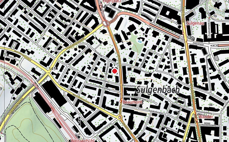 Mappa con la posizione di Standort Seftigenstrasse SfG BB (Scuola)