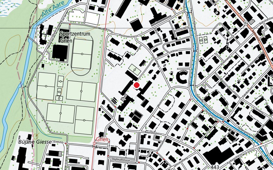 Map showing the location of Stegmatt (School)