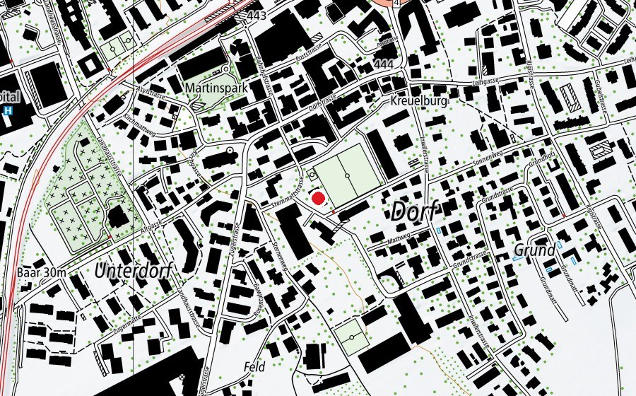 Mappa con la posizione di Sternmatt I Turnhalle (Scuola)