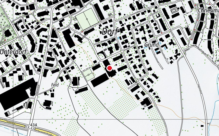 Mappa con la posizione di Sternmatt II (Scuola)
