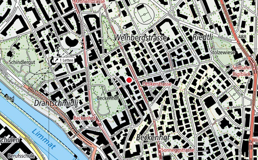 Carte indiquant l’emplacement de Stiftung m.a.c. – Sonderpädagogische Schule (École)