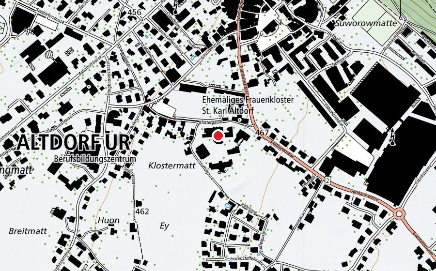 Map showing the location of Stiftung papilio (School)