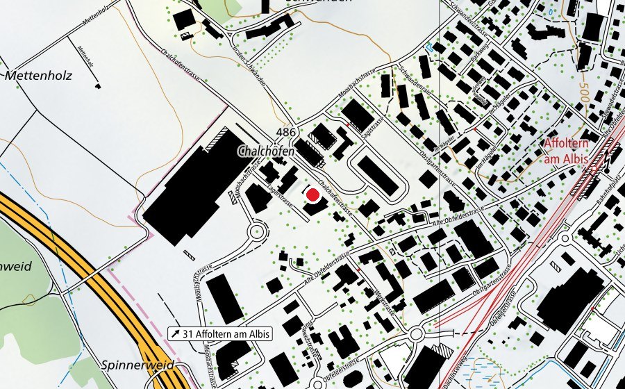 Mappa con la posizione di Stiftung Schule Tägerst (Scuola)
