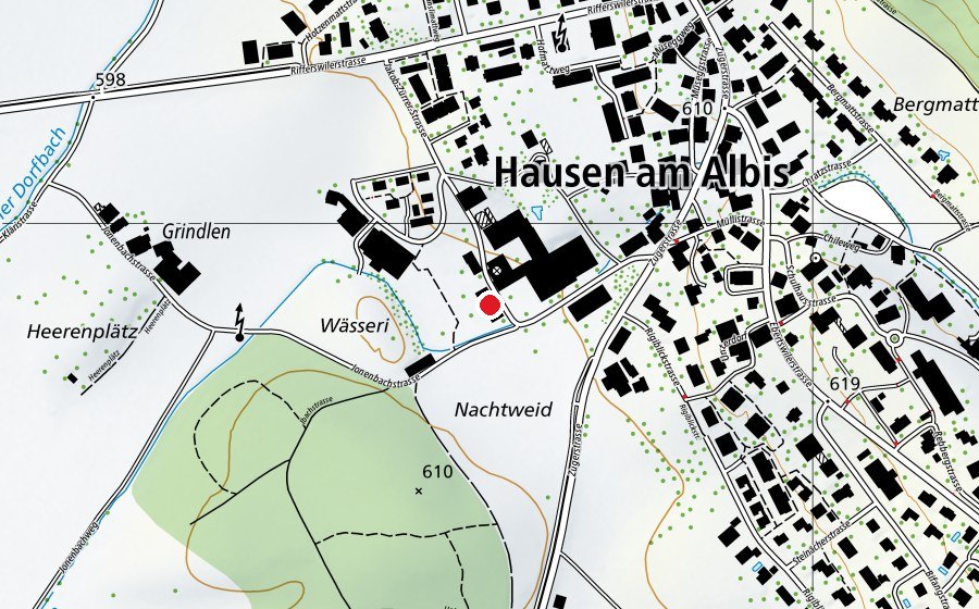 Map showing the location of Stiftung Tagesschule Birke (School)