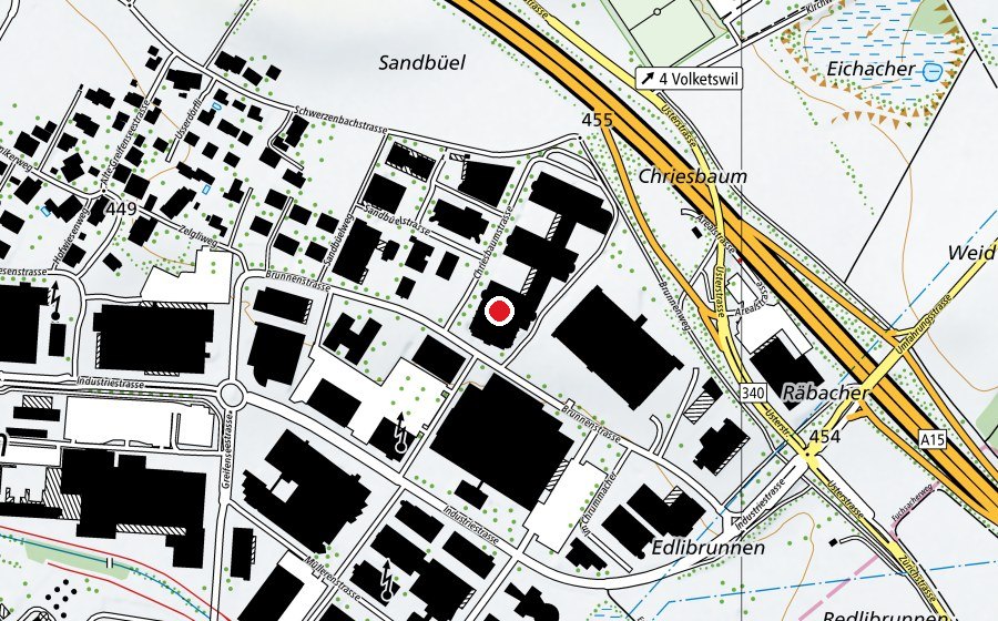 Karte mit dem Standort von Studio SILASS (Schule)