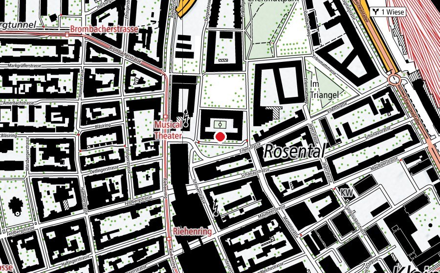 Carte indiquant l’emplacement de Swiss International School (École)