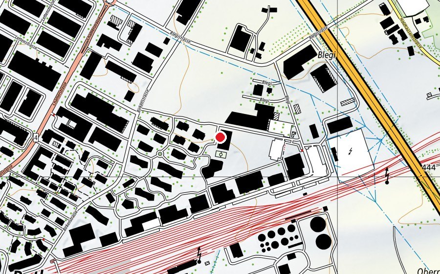 Carte indiquant l’emplacement de Swiss International School Rotkreuz-Zug (École)