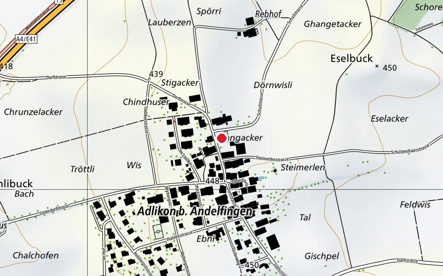 Mappa con la posizione di Tagesschule Adlikon (Scuola)