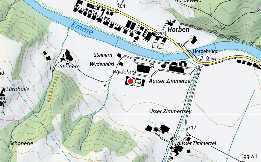 Carte indiquant l’emplacement de Tagesschule (École)