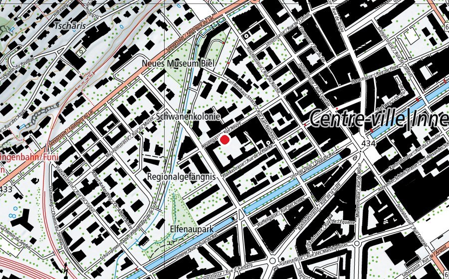 Carte indiquant l’emplacement de Tagesschule Plänke (École)