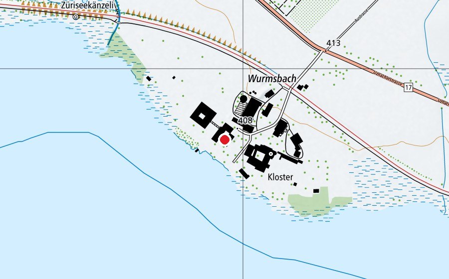 Mappa con la posizione di Talent-Campus Zürichsee (Scuola)