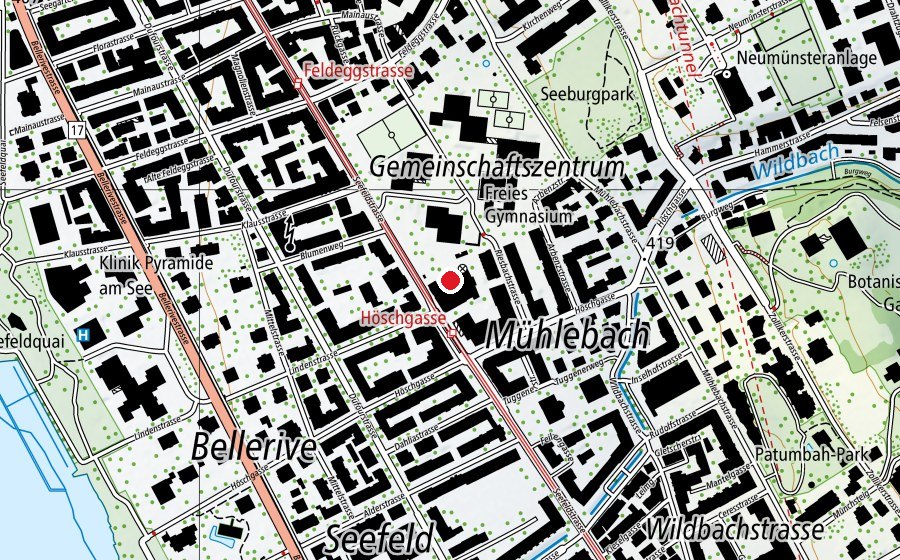 Carte indiquant l’emplacement de Tandem IMS, Zürich (École)