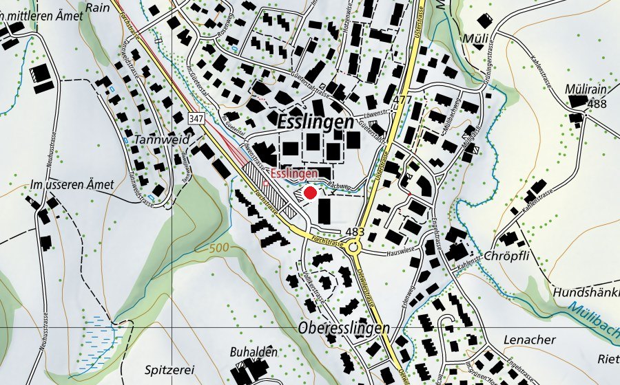 Map showing the location of Target Freerunning School (School)