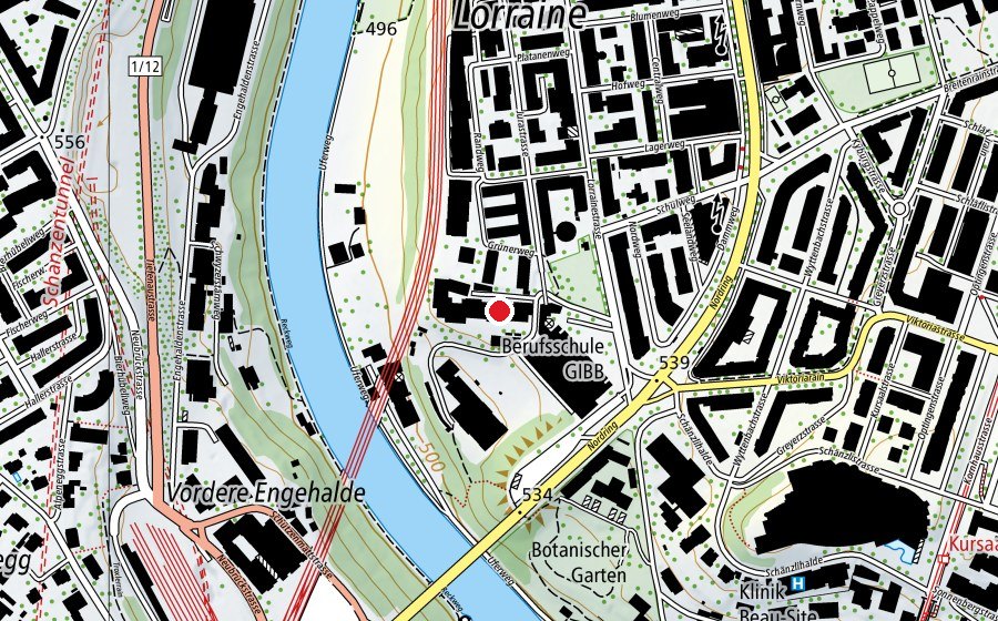 Mappa con la posizione di Technische Fachschule Bern (Scuola)