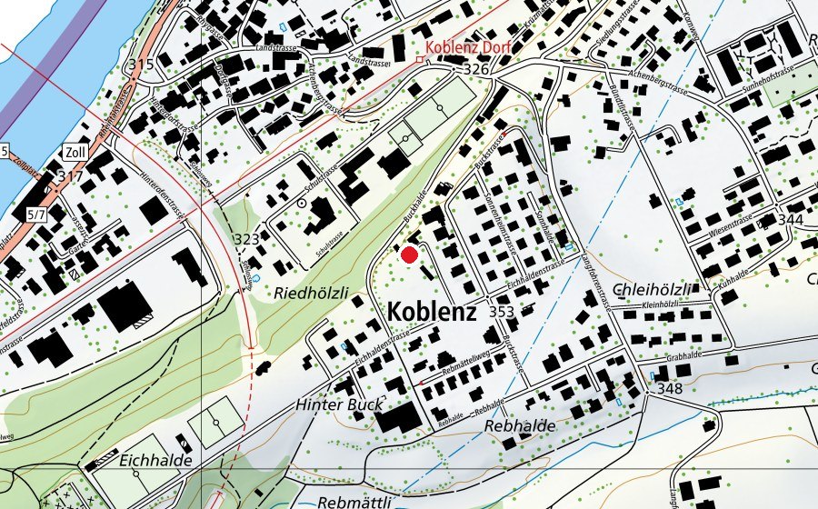 Karte mit dem Standort von Therapiestation (Schule)