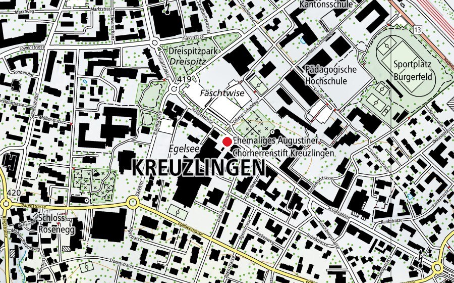 Map showing the location of Thurgauer Wirtschaftsinstitut an der Universität Konstanz (School)