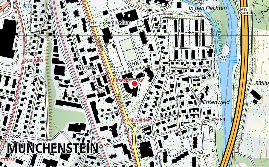 Map showing the location of TSM-Schulzentrum für Kinder und Jugendliche mit Behinderungen (School)