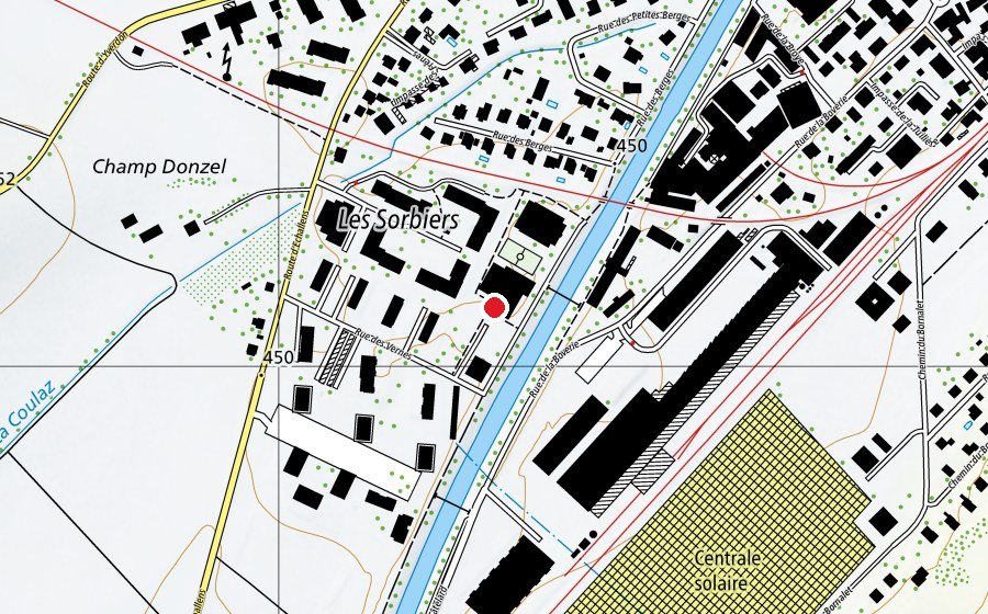 Map showing the location of UAPE Croc'odile (School)