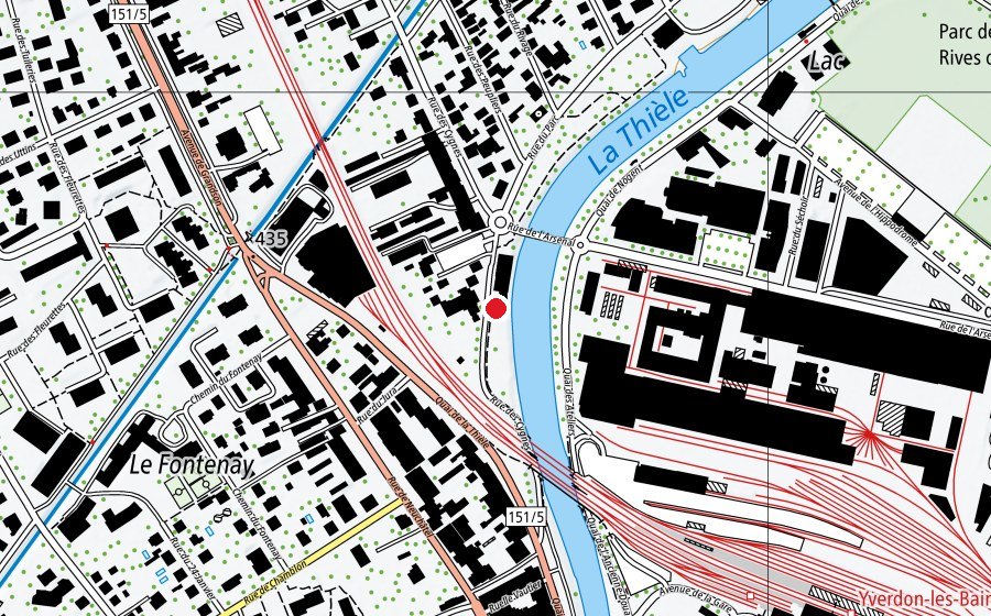 Mappa con la posizione di UAPE des Cygnes (Scuola)