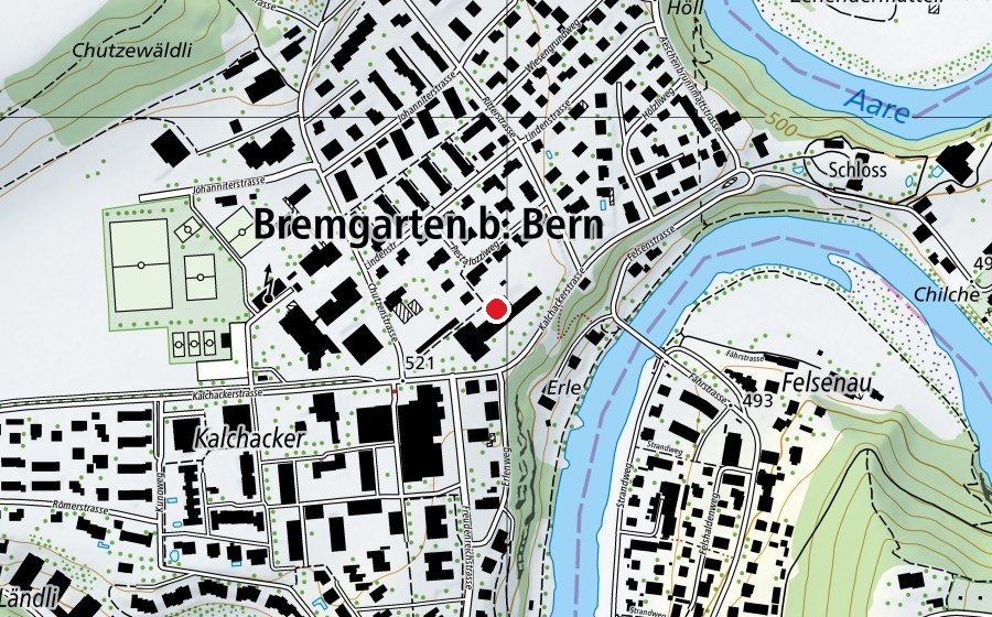 Karte mit dem Standort von Unterstufe Bremgarten bei Bern (Schule)