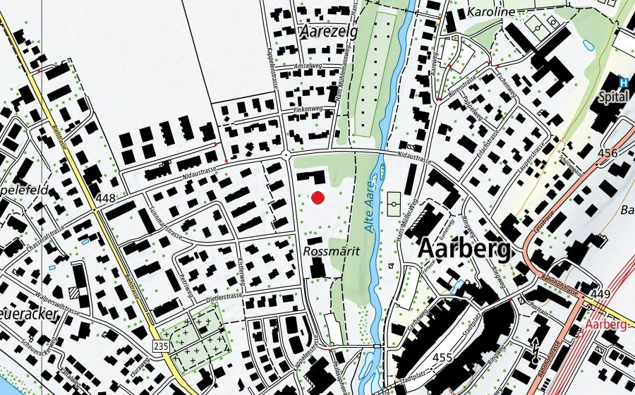 Mappa con la posizione di Verkehrskindergarten (Scuola)