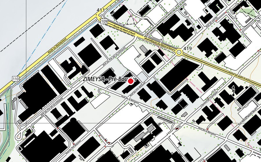 Map showing the location of Visuals (School)