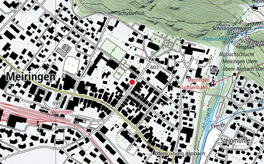 Carte indiquant l’emplacement de Volkshochschule Haslital/Region Brienz (École)