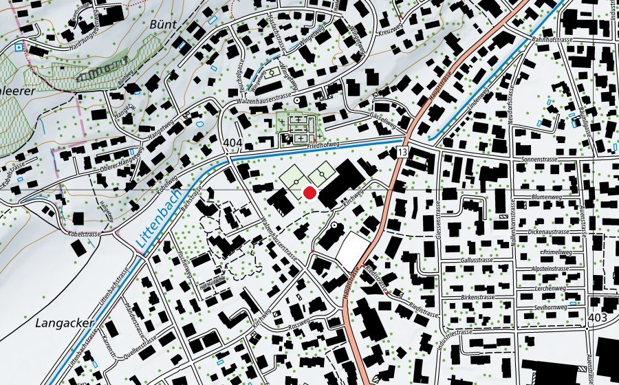 Carte indiquant l’emplacement de Wees (École)