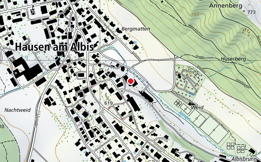 Mappa con la posizione di Weid I (Scuola)