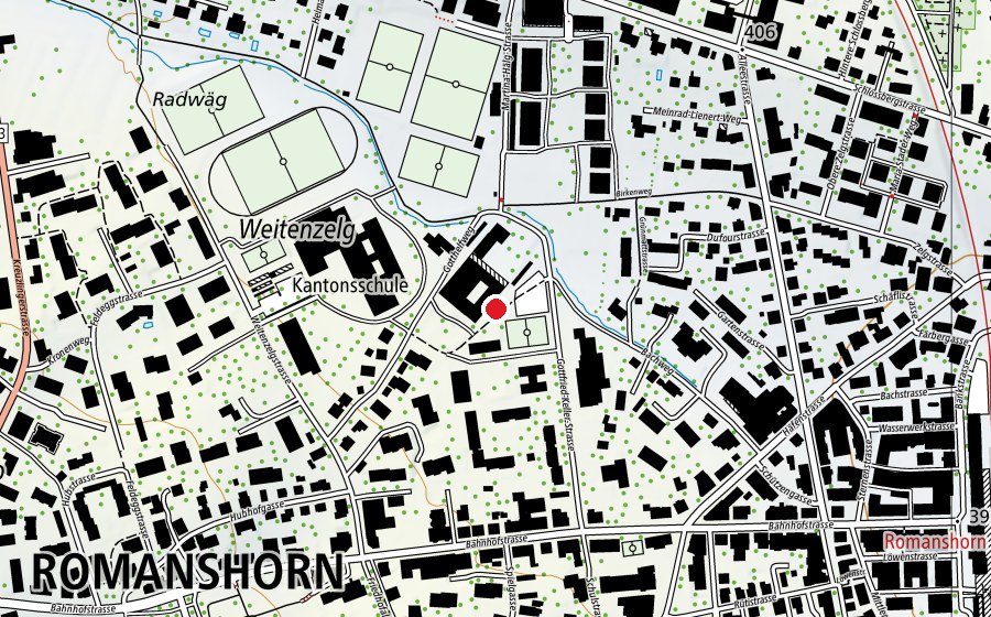 Carte indiquant l’emplacement de Weitenzelg (École)