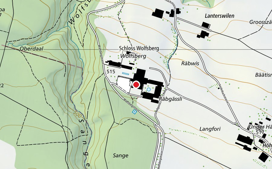 Carte indiquant l’emplacement de Wolfsberg (École)