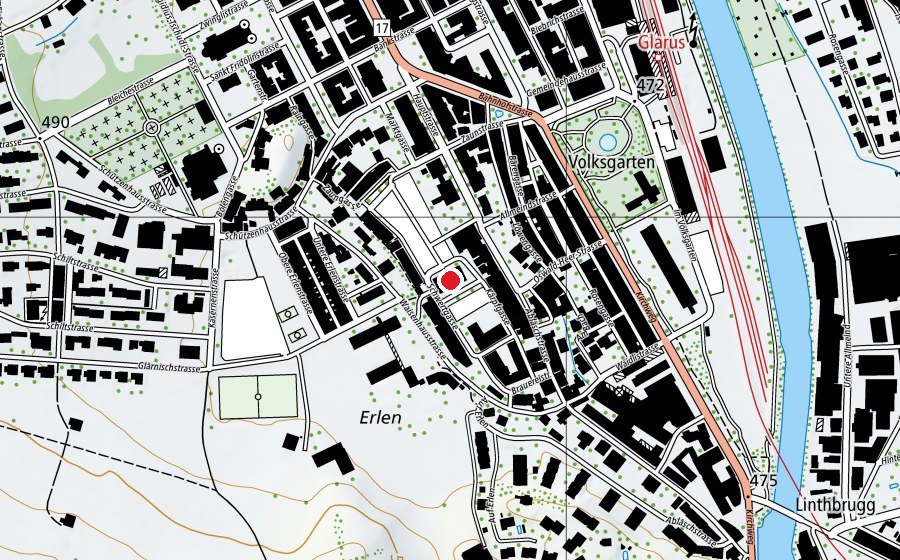 Mappa con la posizione di Zaunschulhaus (Scuola)