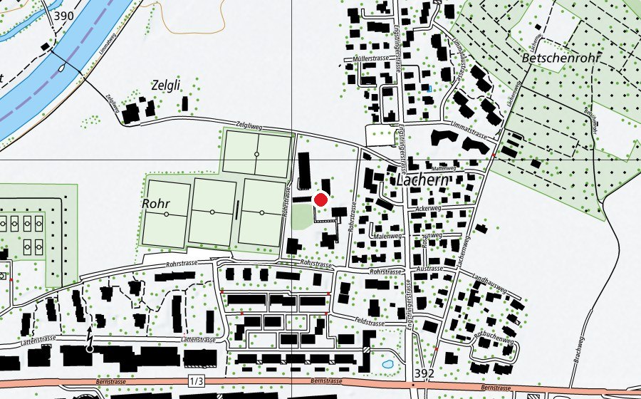 Mappa con la posizione di Zelgli (Scuola)